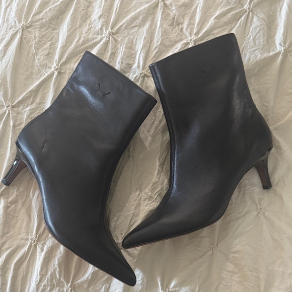 Franco Sarto Women's Anna Pointed Toe Leather Booties - Picture 1 of 6